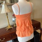 Orange Tiered Ruffle Spaghetti Strap Top Size undefined Photo 2