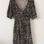 Merona  Faux Wrap Midi Dress in Brown & Cream Floral Size XXL Photo 0