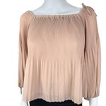 Wilfred Off the Shoulder Talence Baby Doll Blouse Tan Size XS Photo 1