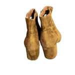 Top Moda  Keisha-1 Brown Suede Ankle Height‎ Block Heel Almond Toe Boots Size 7 Photo 4