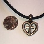 James Avery  Sterling Silver 925 Heart Pendant Necklace Photo 2