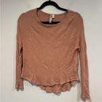Alya Francesca’s pink waffle knit long sleeve Photo 0