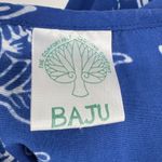 BAJU Fish Sea Ocean Bubbles Themed Button Front Dress Size Medium Blue Photo 3