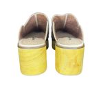 Kelsi Dagger  Brooklyn Window Leather Wooden Platform Mules Size 8 Photo 5