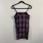 Urban Outfitters  Navy Plaid Academia Spaghetti Straps Mini Dress Size S Photo 4