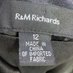 Vintage 90s Cocktail Dress Empire Waist Fit & Flare Lace Floral Black White M Size M Photo 9