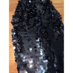 Pretty Little Thing  Black Sequin Strapless Bodycon Maxi Dress Bandeau Size 12 Photo 5
