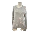 360 Cashmere  Shadow Star Pullover Sweater 100%‎ Cashmere Gray Size Small Photo 2