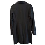 EXPRESS  Long Sleeve Women’s Single Button‎ Longline Blazer Navy Blue Size 6 Photo 2