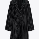 ZARA Satin Pinstriped Blazer Mini Dress Bloggers Favorite Style 9169/409/800 Photo 6