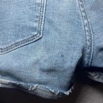 Eunina Jeans Kadence Mid Rise Cuffed Distressed Denim Shorts Women's XS Blue Photo 3