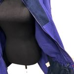 Columbia VTG  Fleece Jacket Womens Large Purple Full Zip Waist Cinch 90s Babydoll Photo 6