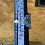 Natural Aquamarine Sterling Silver Ring Size 6 Photo 7