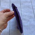 Unique Vintage Vintage Deep Purple Beaded Clutch With Satin Interior Photo 3