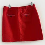 Boden Short‎ Casual Cotton Red Straight Mini Skirt Size 10R Pockets Photo 3
