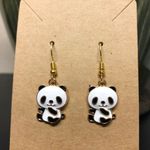 Handmade Panda Bear Earrings Photo 0