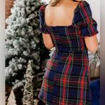 Anthropologie Fore plaid holiday Dress New Year’s Eve outfit size M EUC Red Size M Photo 1