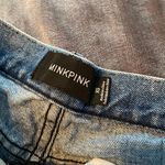MINKPINK Denim And Faux Leather Shorts Photo 6