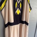 Greylin Women’s  multicolor halter White and Yellow Maxi Dress size small Photo 3