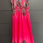 BOBBIE BROOKS Bohemian Coquette Sleeveless Silky Mini Dress Women’s Sz M EUC Pink Size M Photo 0