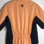 Dryjoy by Footjoy womens quarter zip golf windbreaker shirt size small Orange Photo 11