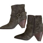 Lucky Brand  Women’s Majoko Suede Mid-calf Harness Boots Size 7.5 Dark Moss Green Photo 5