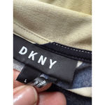 Wrapper Vtg Black 90s/Y2K Short Sleeve  Brand Top Faux Wrap Knotted dKNY L Photo 5