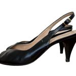 Bruno Magli Black Peep Toe Slingback Heels Photo 0