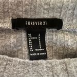 Forever 21 Gray Ribbed Cropped Sweater Photo 6