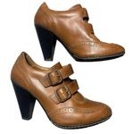 EuroSoft Sadira Brown Leather Oxford Buckle Booties Size 9.5 Photo 2