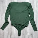Green Cowl Neck Long Sleeve Bodysuit XS Photo 4