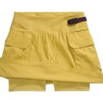 The North Face spring peak hiking skort skirt pockets yellow NWT SZ MEDIUM Photo 2