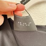 Akris 100% Mulberry Silk Sheer Long Sleeve Layered Midi Dress Black Size 10 Photo 3