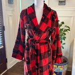 PINK - Victoria's Secret  NWOT Red and Black Plaid Robe Photo 0
