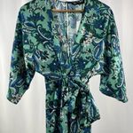 ZARA NWT  Floral‎ Print Jumpsuit in Green Size Extra Small Photo 3