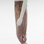 Anthropologie  Melora Rose Gold Metallic Joggers Size Small Photo 2