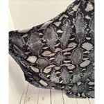 Alberto Makali Black White Women’s Boho Poncho Kimono Short Sleeve Shirt L EUC Photo 2