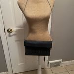 Navy Blue Crossbody handbag! Cutout faux leather detailing with a chain strap Photo 7