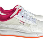 Puma  California Women's‎ Sneaker Size 8.5 White Pink Orange Leather Photo 0