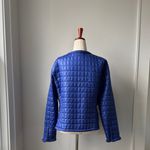 Chico's  Royal Blue Quilted Puffer Jacket Soze XL Collarless Lightweight Photo 2