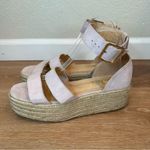 Lulus  Suede Powder Blush Espadrille Sandals Photo 3