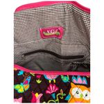 NGIL Vibrant Owl And Floral Print Quilted Brown Pink Photo 6
