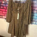 She & Sky  boho brown floral dress Photo 2