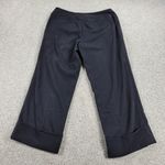 Mossimo Supply Co Mossimo Womens Capri Pants 6 Black Cuffed Straight Leg Flat Front Stretch NEW Photo 11