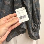 Free People NWT Cowling Around Medallion Print Cowl Neck Blouse Size Large Photo 3
