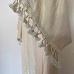 COMME TOI Cream Relaxed Boxy 3/4 Sleeve Blouse 50%cotton 50%linen White Size L Photo 6