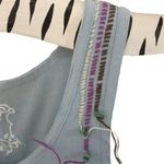 new Project e Vintage ❃ Floral Graphic Tank ❃ Baby Blue with Embroidery ❃ Large Photo 8