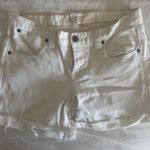 J.Crew White Shorts  Cut-Off Cuffed Denim Photo 0