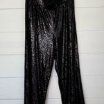 Lane Bryant Plus Size Women’s 20 Black Sequin Wide Leg Pants New Photo 0