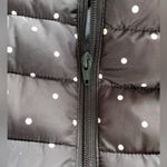 Colebrook Essentials Vest Puffer Vest Quilted Black&White Polka Dot Womens L Black Size L Photo 5